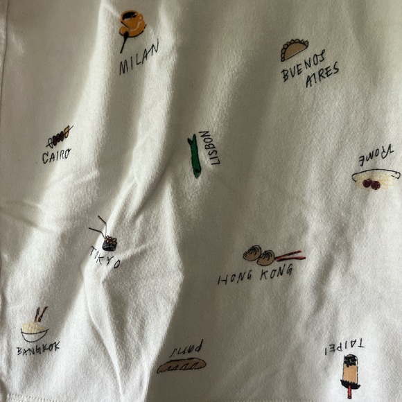 Madewell Food Culture Easy Crop Pocket Tee Shirt M - Picture 2 of 4